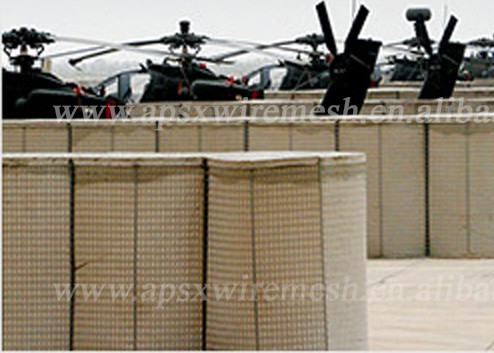 3 &quot;X 3&quot; حاجز دفاعي ملحوم جدار التراب العسكري للجيش للحماية