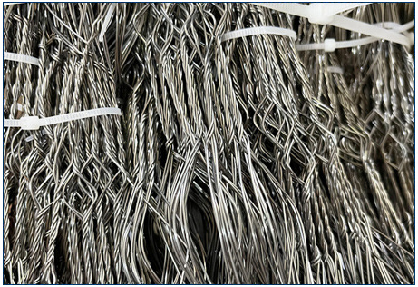 شبكة دفاعية للدبابات من الأسلاك ذات الرؤية المنخفضة MZP، بسماكة 0.5-0.9 مم 3