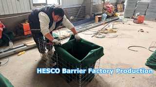 عملية تصنيع الحاجز الدفاعي HESCO | من المواد الخام إلى المنتج النهائي
