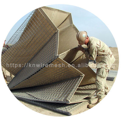 5mm Welded Galvanized Galfan Wire Hesco Bastion Defensive Barriers Blast Wall Hesco Barrier Price
