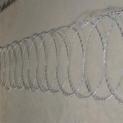 BTO-22 الزجاجية 90 سم قطر الملفوف Concertina حلاقة الأسلاك الشائكة للجدار الحماية