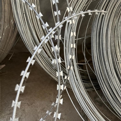 حرارة غطس الغلاف الصلب Cbt65 Bto30 Bto-22 رول كونسيرتينا مزدوج الخيوط شفرة الحلاقة الأسلاك الشائكة