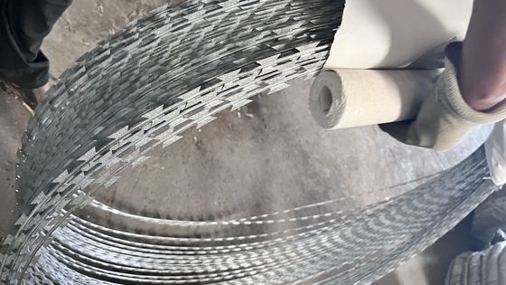 مصنع إمدادات 500mm قطر الملفوف Concertina حلاقة الأسلاك الشائكة