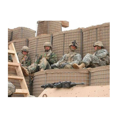 صناديق حاجز HESCO مجلفنة على الساخن مع تكسية أرضية