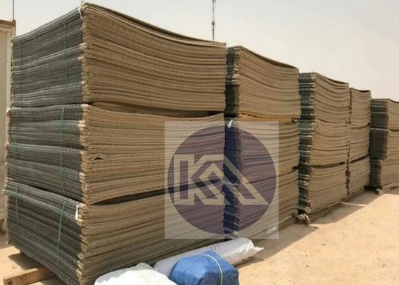 استخدام سلة غابيونية مغلفة بالزنك الثقيلة لتحصينات الحواجز الدفاعية وحواجز مقاومة للانفجارات
