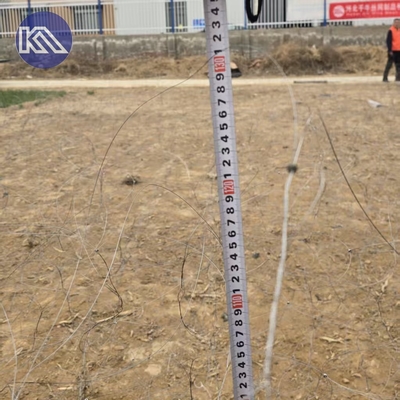 10x10x1.1-1.4M سلك الصلب منخفض الرؤية للشبكة بوتانكا شبكة حاجز مضاد للدبابات
