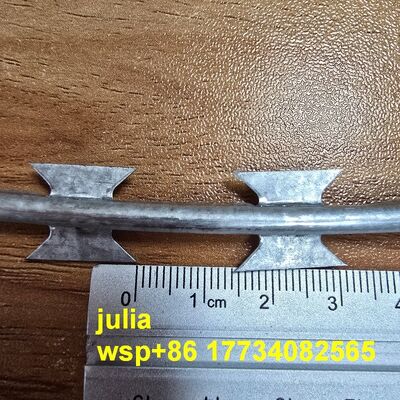 Razor Barbed Wire Featuring Hot Dip Galvanized Steel According To EN10346 With Tape Width At Least 19 Millimeter For Security