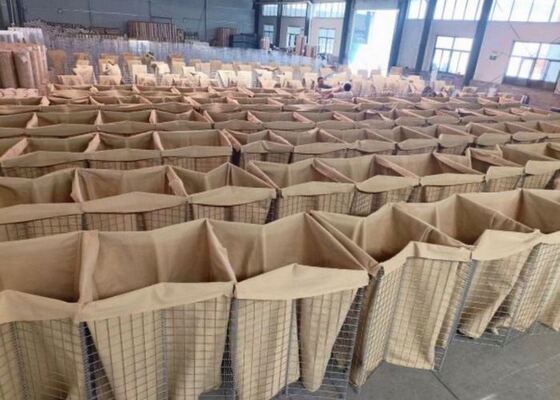 Military Barrier Designed With Hot Dipped Galvanized Steel Wire Mesh And Multi Cellular Design For Easy Installation