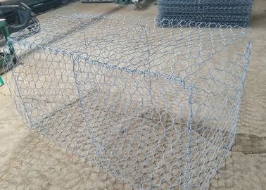 تراجع الساخنة المجلفن المنسوجة سداسي شبكة سلكية التراب سلة 2.0-4.0mm سلك Guage