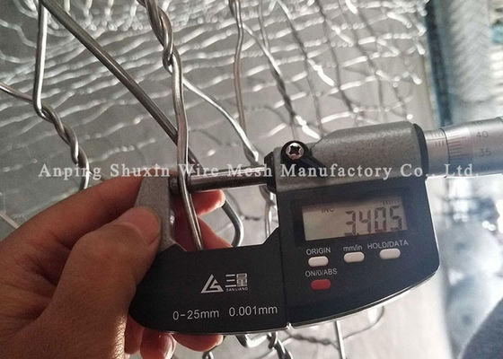 2.0mm بولي كلوريد الفينيل المغلفة جسر حماية المنسوجة سلال التراب