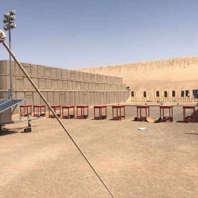 شبكة سلكية مجلفنة 4 مم Hesco Bastion Wall للدفاع