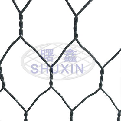 المجلفن 2mx1mx0.5m التراص سلال التراب سداسية شبكة أسلاك حديدية
