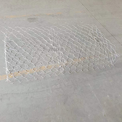 Galfan المغلفة بسلة التراب الاحتفاظ بالجدار 8x10cm شبكة حفرة الحجر قفص