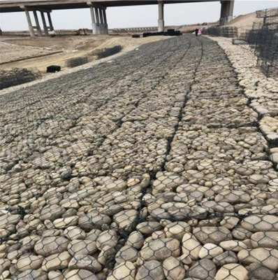 الصدأ المجلفن سداسية التراب سلة Galfan لحماية الجدار البحري