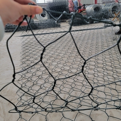 100x120mm 2x1x1 3.05mm بولي كلوريد الفينيل مغلفة سلال التراب 270 جي إس إم مغلفة بالزنك