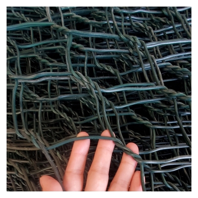 Q195 Q235 Galfan Wire Mesh كيس التراب مفرش 4x1x1.5