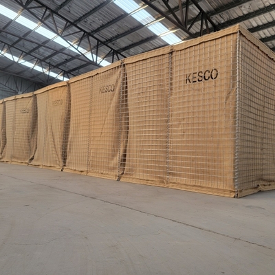 تملأ الرمال التراب Hesco Blast Wall احتواء الجدار العسكري الحاجز الانفجار