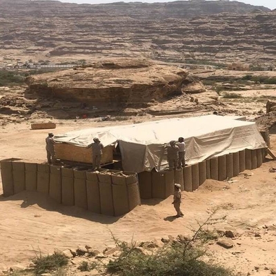 نطاق تدريب الرماية العسكري MIL 10 Welded Gabion Hesco Barrier Glavanized