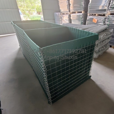 HDP المجلفن Hesco Gabion حاجز دفاعي يحتفظ بالجدار غير قابل للصدأ