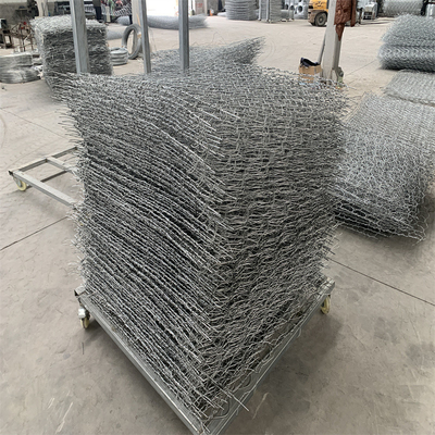 2.0mm-4.0mm سلك سياج التراب سلة حديد التراب روك قفص مضاد للتآكل