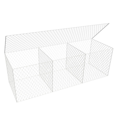صندوق غابيون مستطيل من غالفان 2*1*1 M 60mm X 80mm