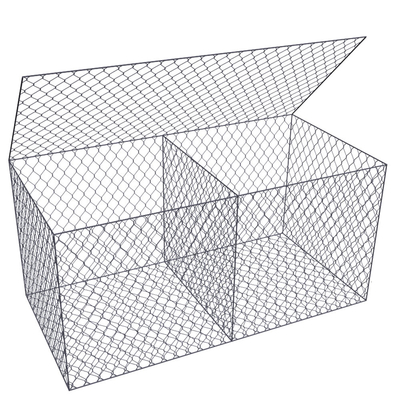 أسطوانات غابيونية مطلية بالبيفك الخضراء 100x50x30 حائط دعم ثقب شبكة 8x10 سم