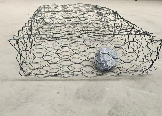 دعم المنحدر 2m X 1m X 1m سلة غابيون مخصصة 6x8cm فتحة شبكة