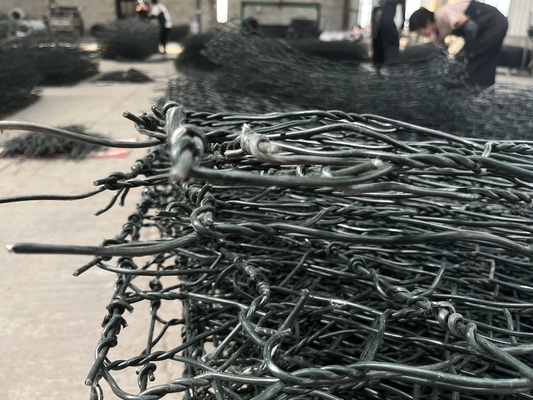 2m X 1m X 1m صندوق غابيون لبناء الجدران الحجرية