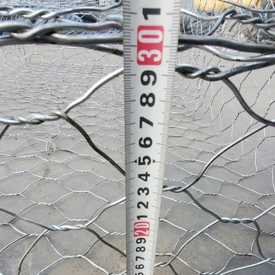 2x1x1m سلة الحجر غابيون 8 * 10 سم حفرة هكساجون