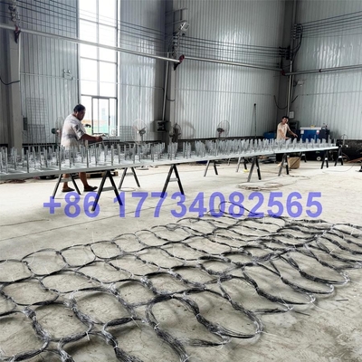 شبكة سلكية جديدة الشبكة الصلبة حواجز الدبابات شبكة حرب مضادة للدبابات الحاجز الدفاعي شبكة سلكية حاجز غير مرئي