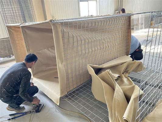 حائط الرمال المصنوع من الراتنج الحائط الدفاعي المقاوم للانفجار القفص الدفاع عن الفيضانات غابيون انفجار الحائط الجيوتيكستيل الحواجز