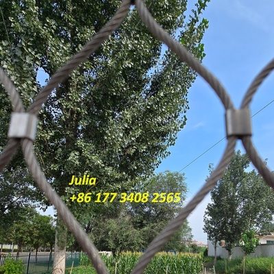 أسوار أمان شبكة سلك كابل شبكة حلقة معدنية شبكة مضادة للطائرات بدون طيار 3 متر × 3 متر