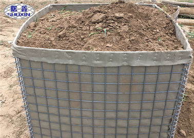 جدار رملي شبكي معدني Mil 3 حاجز عسكري Hesco Stainless Steel