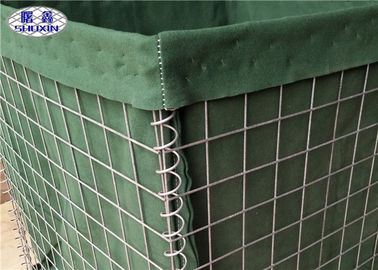 المجلفن حواجز HESCO الدفاعية العسكرية الملحومة مع خدمة OEM القماش المموه