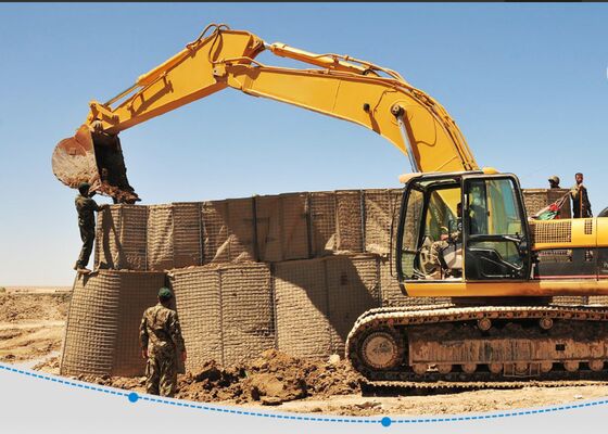 حواجز دفاعية من الحديد المجلفن بالغمس الساخن، أسلاك فولاذية كربونية شديدة التحمل للسياج الأمني