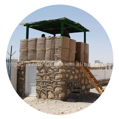 Mil4 ملحومة HESCO Gabion الرمل المملوء بالرمل لمنع الفيضانات الحاجز العسكري في ماليزيا