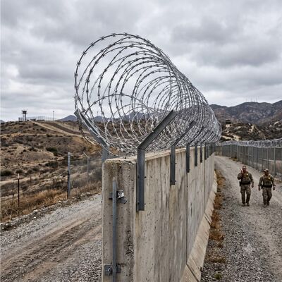 الأسلاك الشائكة الثقيلة BTO-22 CBT-65 الأسلاك الشائكة الشائكة كونسرتينا للسياج الأمني ​​المحيط
