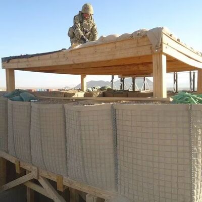 Anti-Corrosion Galvanized Iron Wire Welded Cage Defense Barrier Heavy Duty Sand Wall Bastion ML Fence Explosion-Proof Tactical