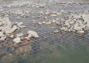 بولي كلوريد الفينيل مغلفة الأقفاص سلال التراب ، 60 X 80mm الصلب تابيون جدار سلال