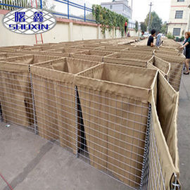 HESCO الحاجز الدفاعي الاحتفاظ جدار شبكة أسلاك 4-5.0mm سلك ديا ISO9001 مصدق
