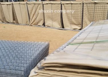 حماية الجيش Hesco الحواجز الدفاعية أسلاك الفولاذ مع الساخنة انخفض المغلفنة