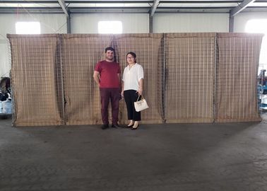 الأسلاك المغلفنة الثقيلة العسكرية الجدار الرملي Hesco الدفاع الحواجز