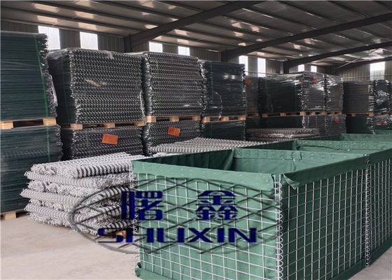 Mil6 Galfan Military Hesco Fence مع عمر طويل