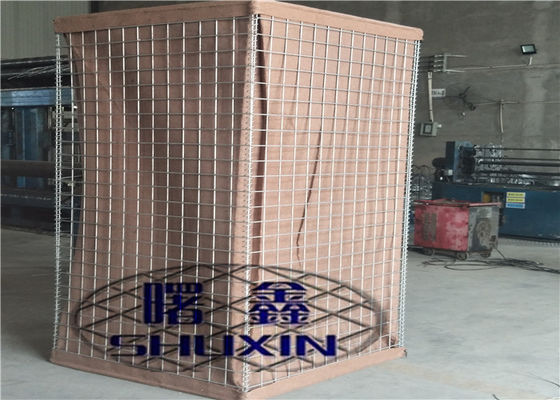 Hdp المجلفن Hesco Barrier لملء الرمل شديد التحمل لجدار الاحتفاظ بالفيضانات