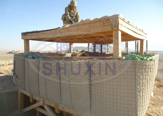 تخصيص 0.61x0.61x1.21m لحام عميق الحاجز العسكري ملء الرمال