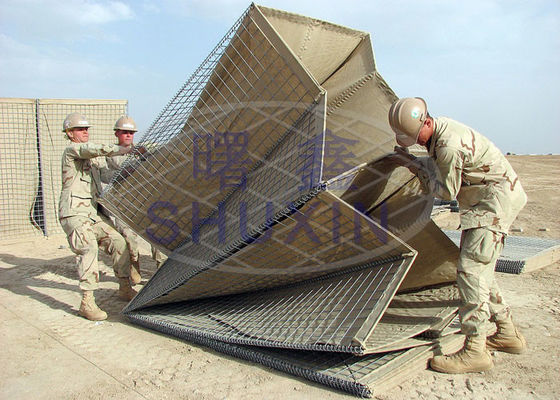 SGS Mil 2 Hesco Gabion ملحومة بعمق لمدى الرماية