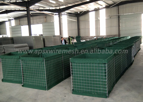 3x3 بوصة Ce العسكرية مملوءة بالرمل الحواجز جدار الحماية الأمنية المحيط