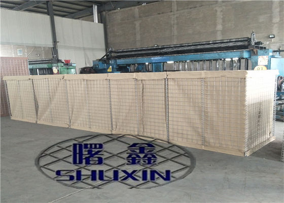 Mil 9 المجلفن الرمل العسكري Hesco Wall 300gsm Geotextile