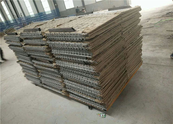 3x3 بوصة مملوءة بالرمل Hesco Bastion Barrier واقي التراب Hesco Rustproof