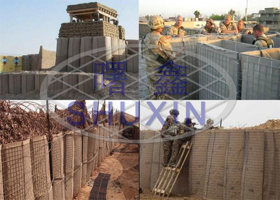 الحواجز الدفاعية العسكرية المملوءة بالرمل COC 7.62cm X 7.62cm
